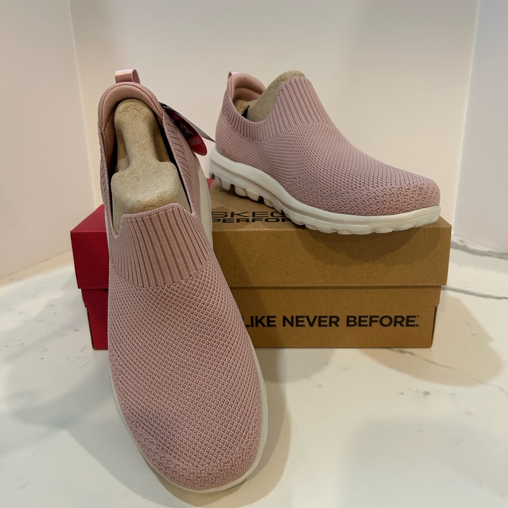 Skechers Women's Blush Pink Slip-On Sneakers